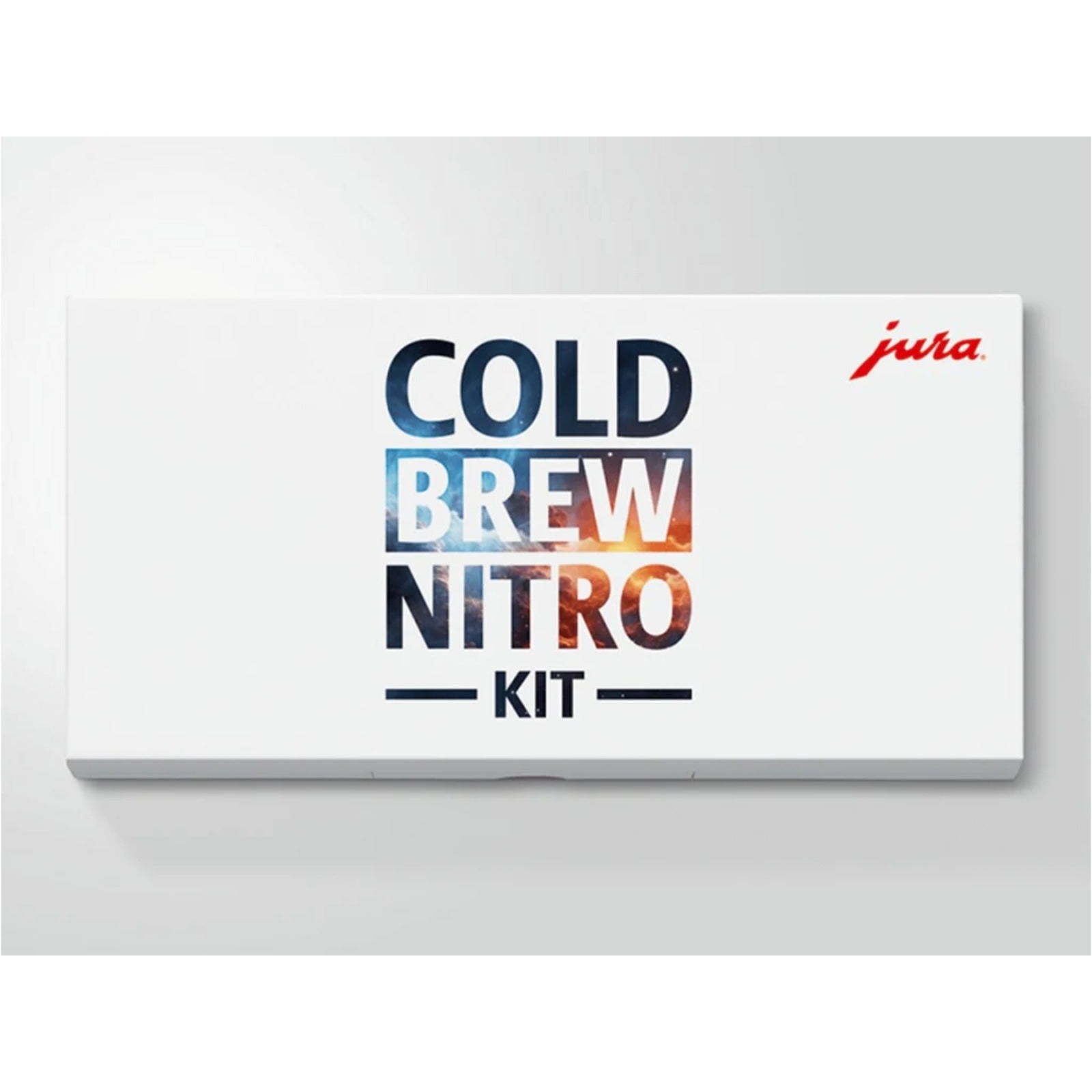 JURA Cold Brew Nitro Kit (24337) bílá krabice s nápisem COLD BREW NITRO KIT a červeným logem jura vpravo nahoře
