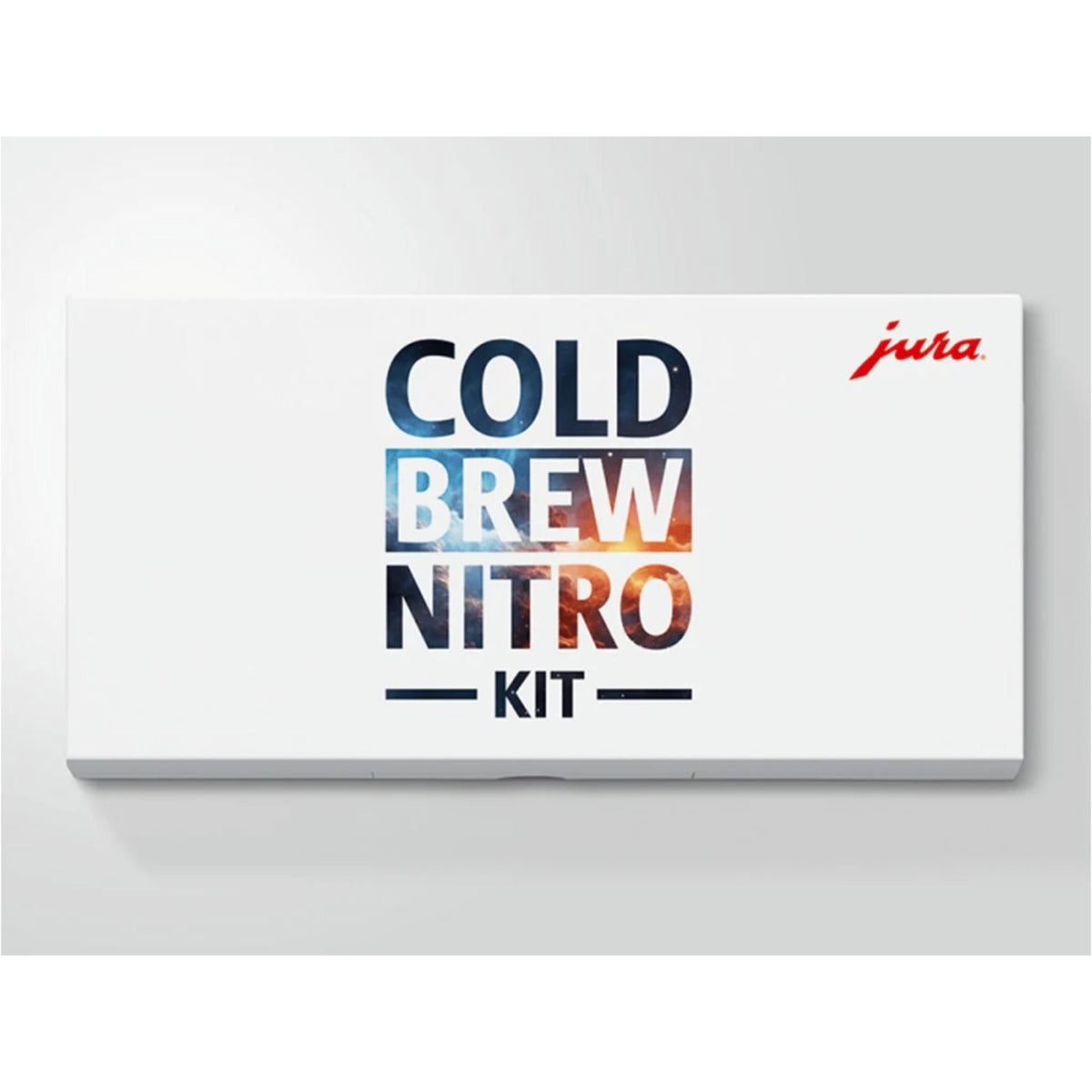 JURA Cold Brew Nitro Kit (24337) bílá krabice s nápisem COLD BREW NITRO KIT a červeným logem jura vpravo nahoře