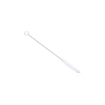 Aquafloow 500 ml glass in a white silicone sleeve with 2 straws included – straw cleaning brush with a metal handle and