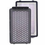 Sillar kompatibilní HEPA filtr s vysavači Rowenta Compact Power Cyclonic RO37xx, zobrazeny dva bílé skladané filtry v