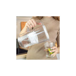 Aquafloow Maxi filter cartridge for water jugs (Replacement for Brita Maxtra and others) – transparent jug with inserted white cartridge