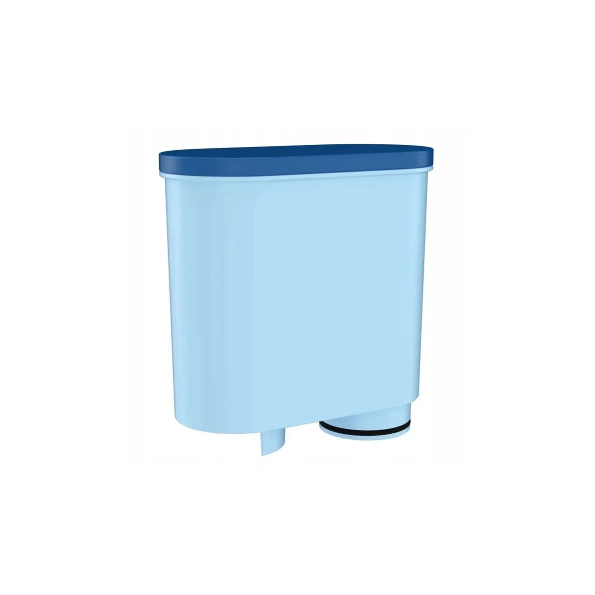 4x Aquafloow Cleani water filter compatible with Saeco/Philips coffee machines - light blue filter with a dark blue cap, shown