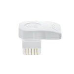 JURA WiFi Connect (24160) bílý Wi‑Fi modul se zlatými kontakty a vyraženým logem, detailní boční pohled