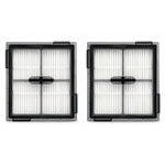 Roborock Q10 S5/Q10 PF/Q10 VF/Q10 X5 – dva bílé skládací HEPA filtry v černém rámu na bílém pozadí