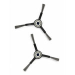 ECOVACS DEEBOT X8 PRO OMNI, T50 PRO OMNI – two black three-armed side brushes with gray bristles