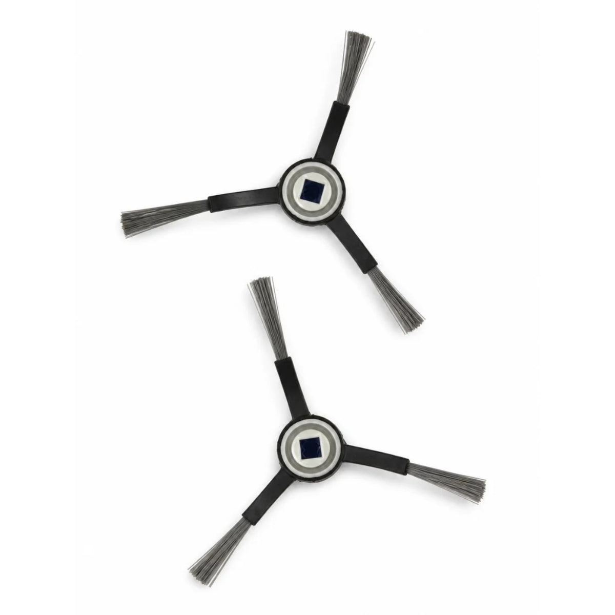 ECOVACS DEEBOT X8 PRO OMNI, T50 PRO OMNI – two black three-armed side brushes with gray bristles