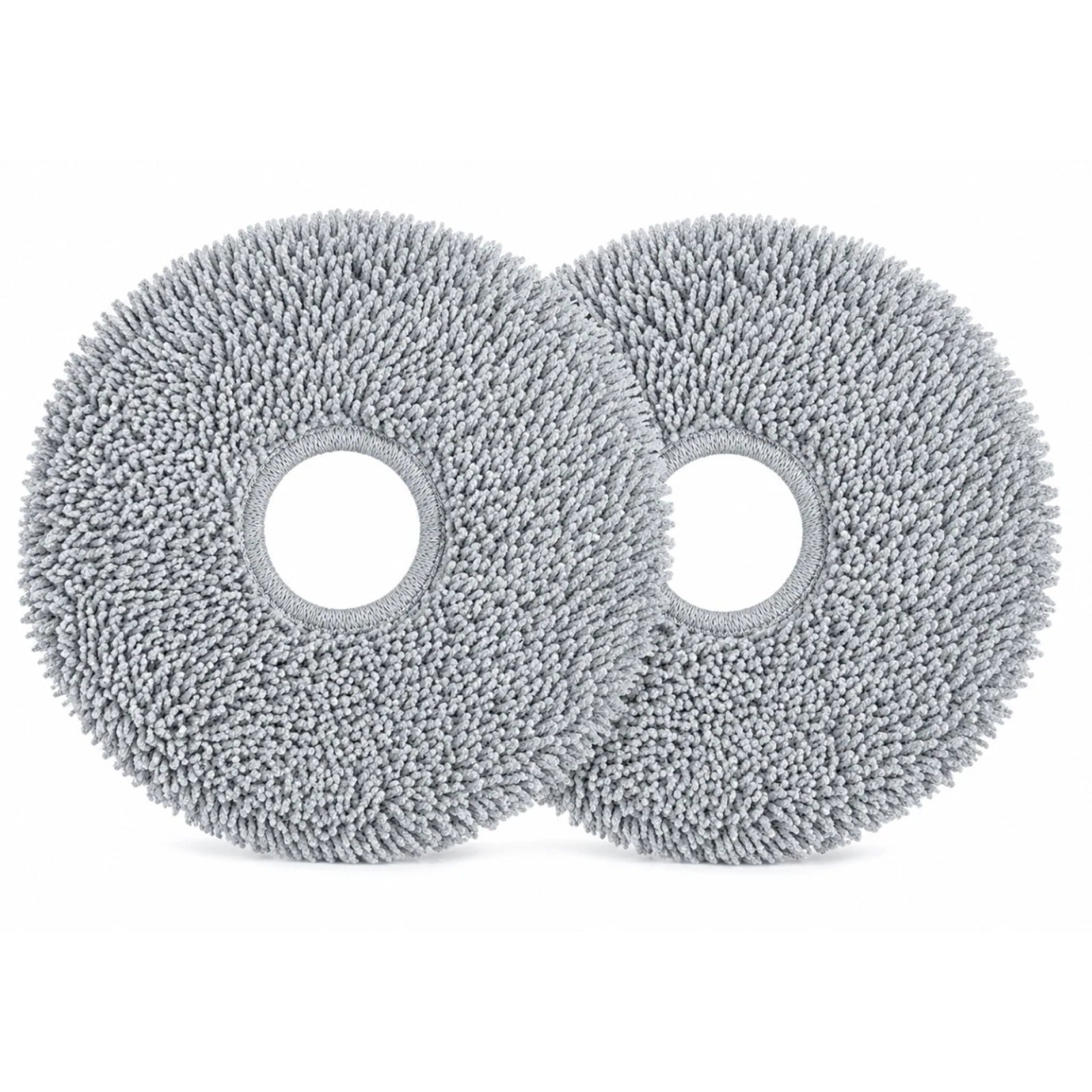 Dreame mopping cloths for X50 Ultra, X40 Ultra, X30 Ultra, L40 Ultra – two grey circular replacements with a hole in the center