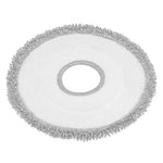 Mopping pad compatible with Roborock Qrevo Curv/Edge/MaxV/P20 Pro – white circular microfiber pad with central slit