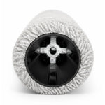 Compatible mopping roller for Anker Eufy Omni S1, S1 Pro – gray textile roller with black plastic interior, front view