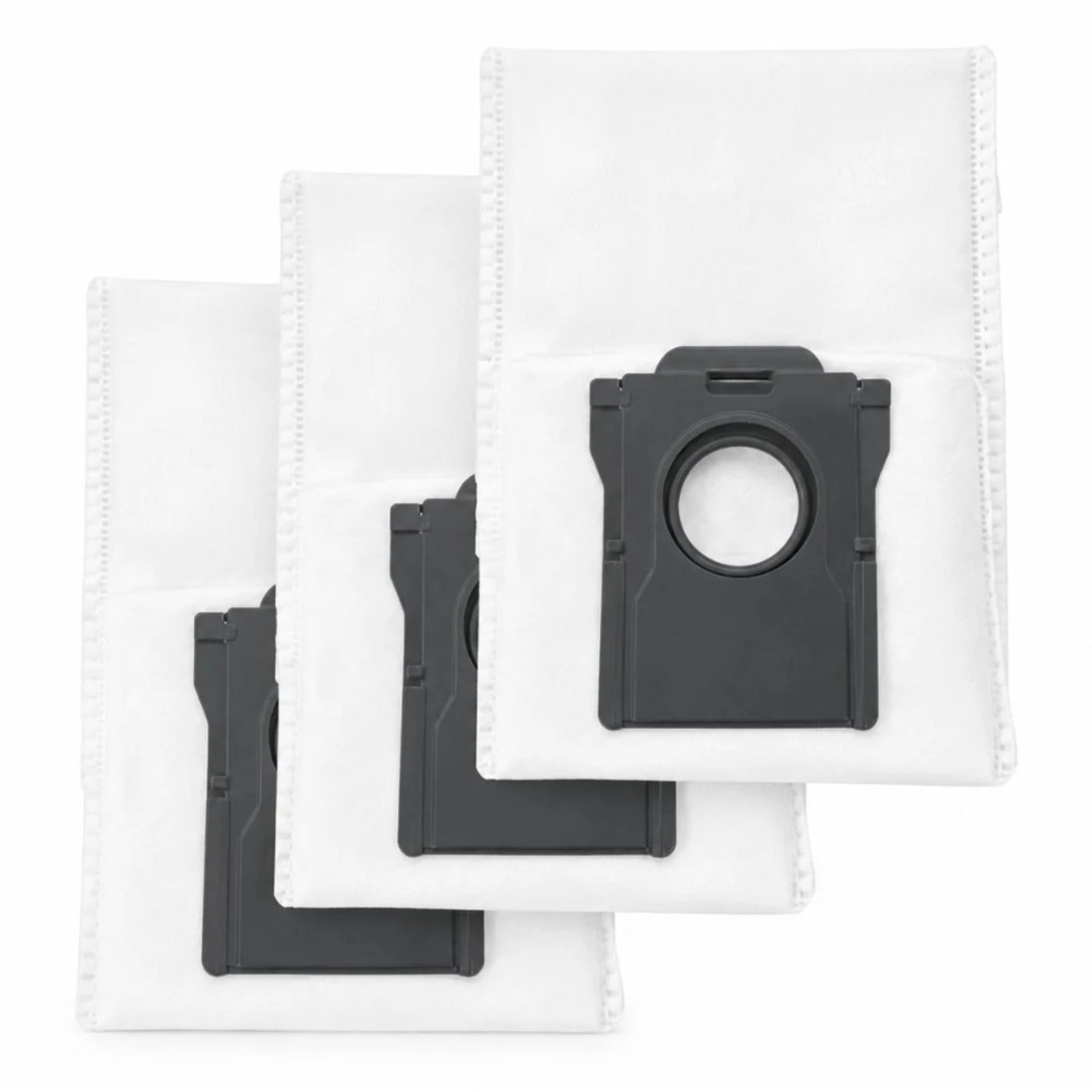 Dreame X50 Ultra, X40 Ultra, X30 Ultra – set of 3 white dust bags with black collars