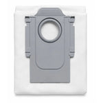 Roborock Saros 10R, Qrevo Curv – foldable white dust bag with gray plastic adapter